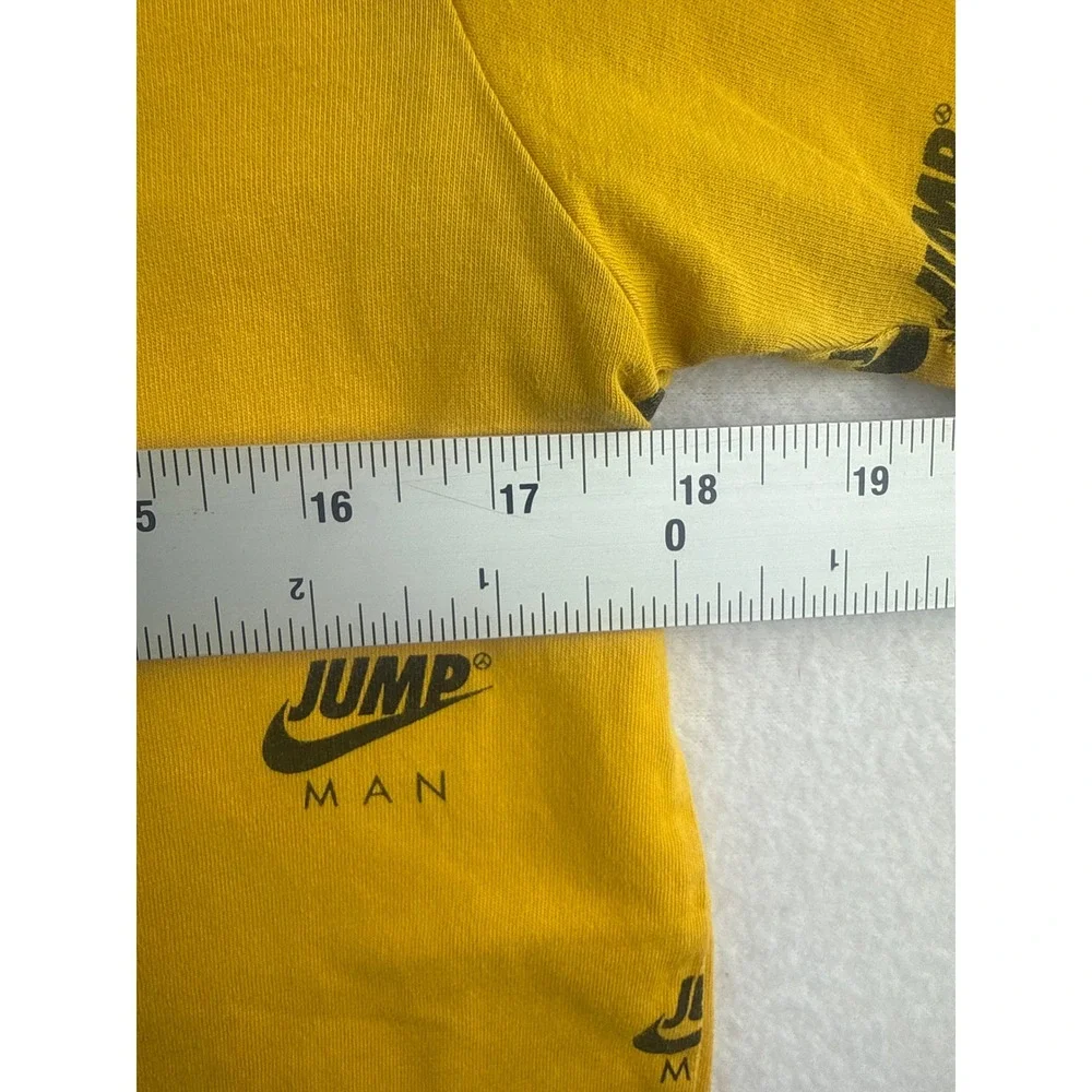 Nike Jordan Jumpman All Over Print Yellow T‎ Shirt Men's Size Small